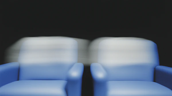 Abstract Blue Armchairs