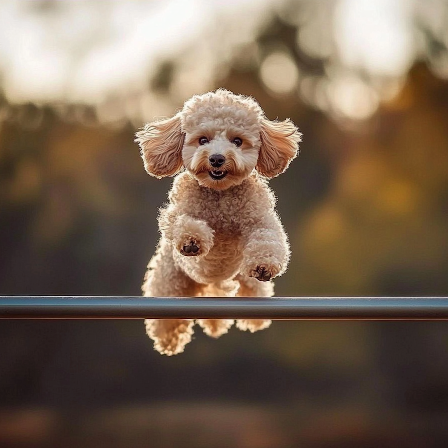 Joyful Jumping Dog