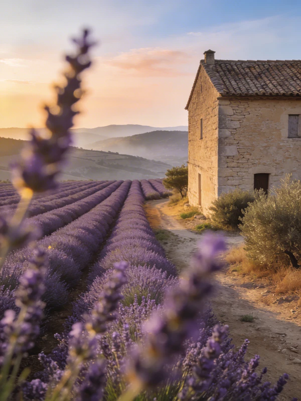 Lavender Field Sunset