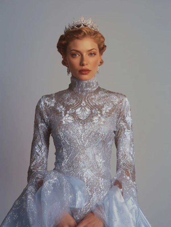 Regal Woman in Silver