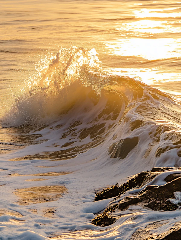 Golden Ocean Wave