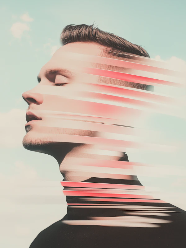 Surreal Glitch Portrait
