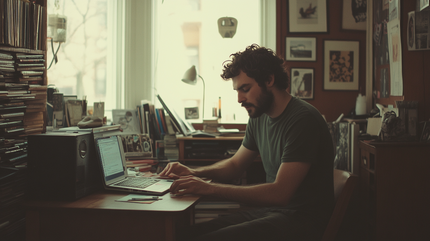 Man Working at Desk