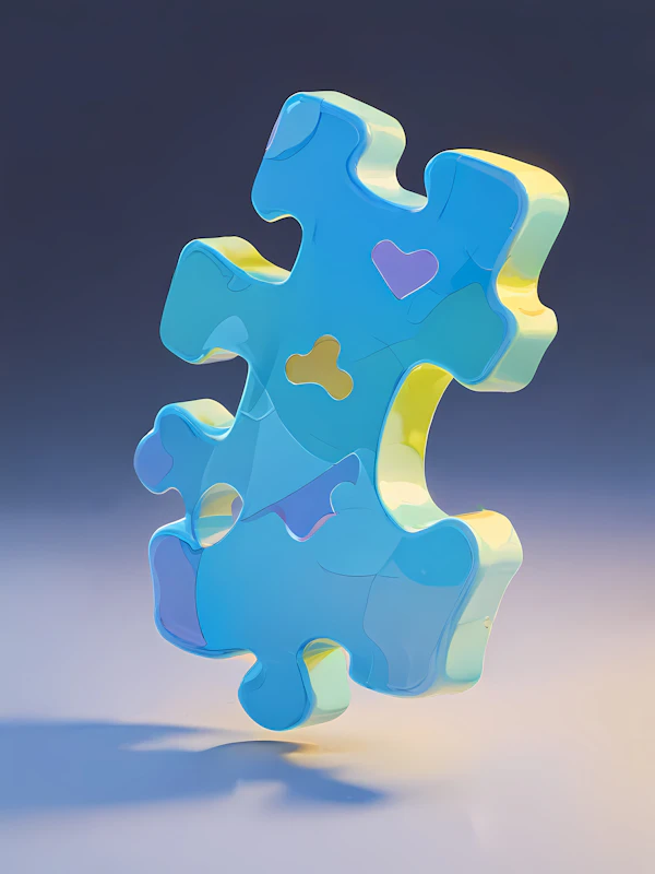 3D Puzzle Piece Art
