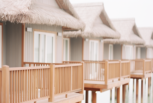 Serene Overwater Thatched Bungalows