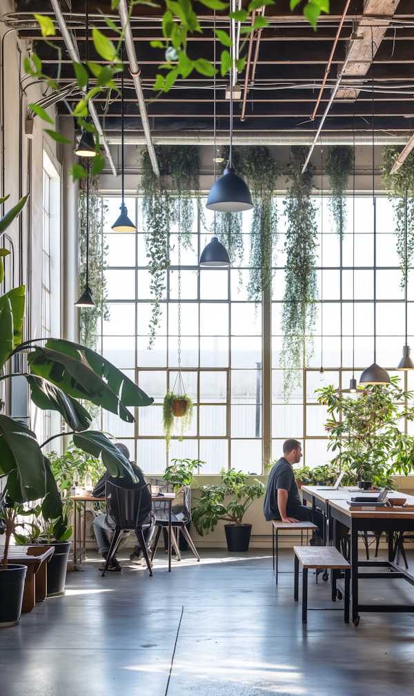 Eco-Friendly Industrial Workspace