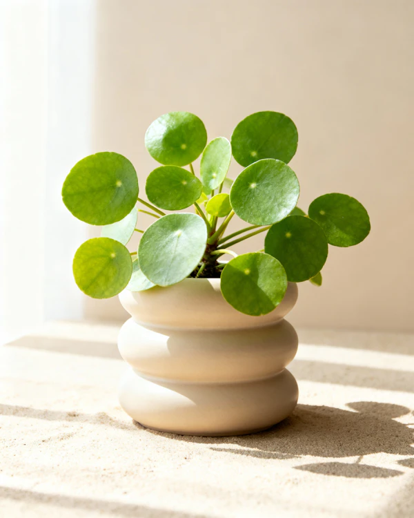 Pilea in Ceramic Pot