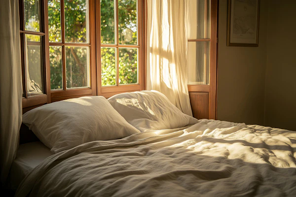 Cozy Sunlit Bedroom