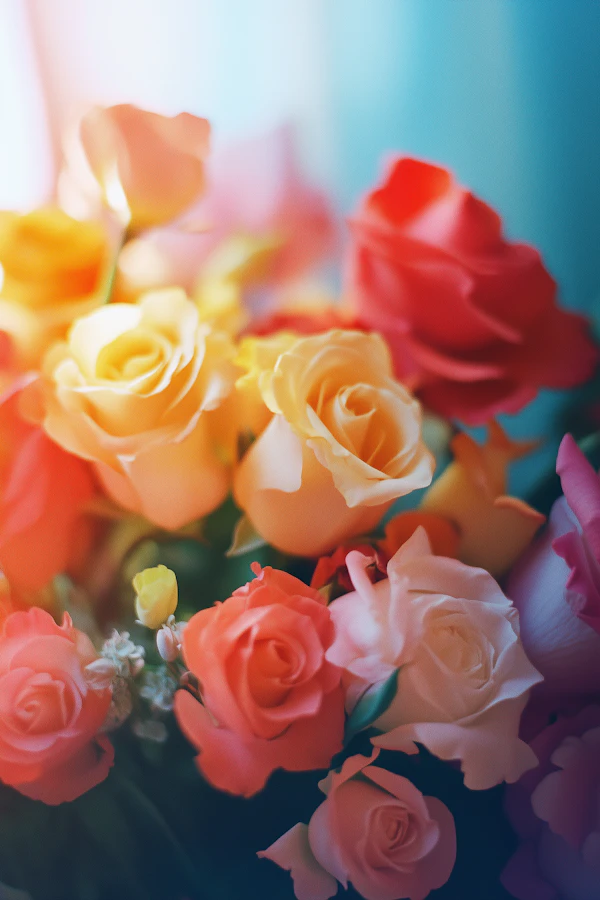 Vibrant Bouquet of Roses