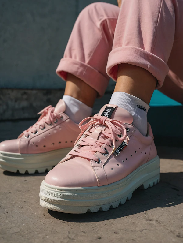 Pastel Pink Sneakers