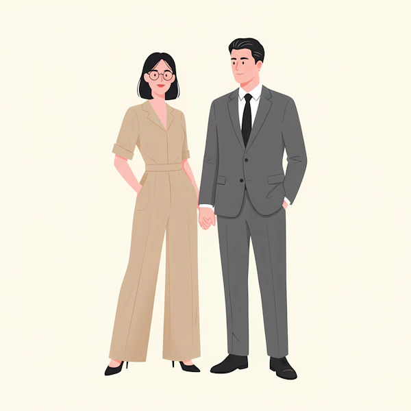 Stylish Couple Portrait