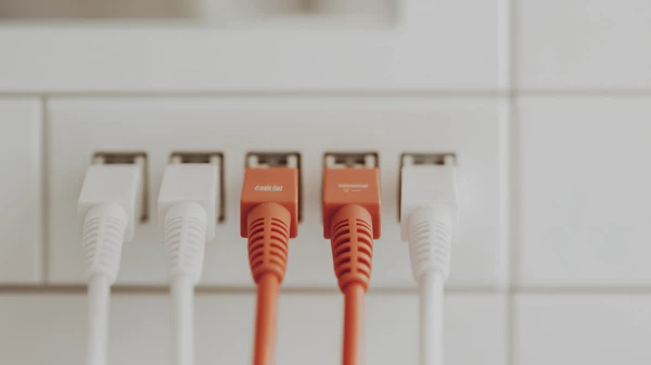 Ethernet Cables Close-Up