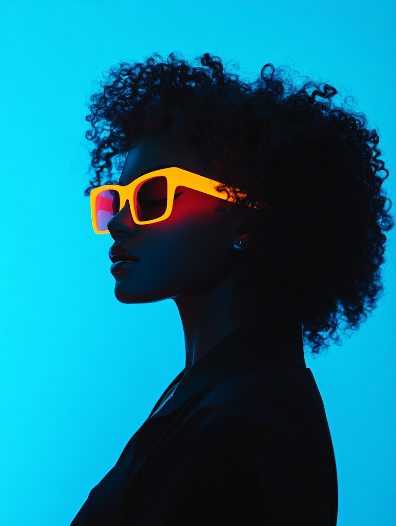 Portrait With Orange Glasses