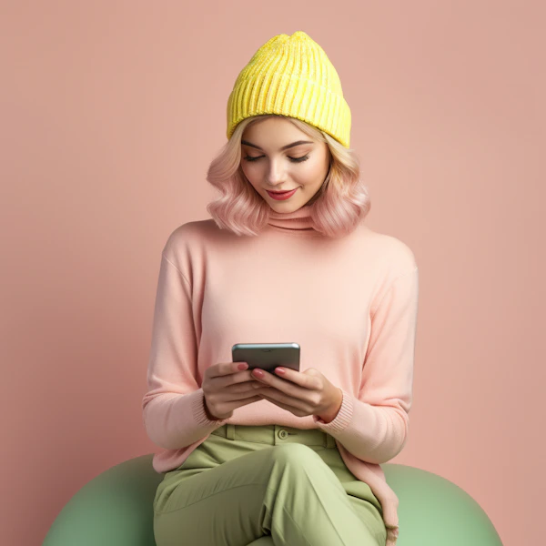 Fashionable Youth in Pastel