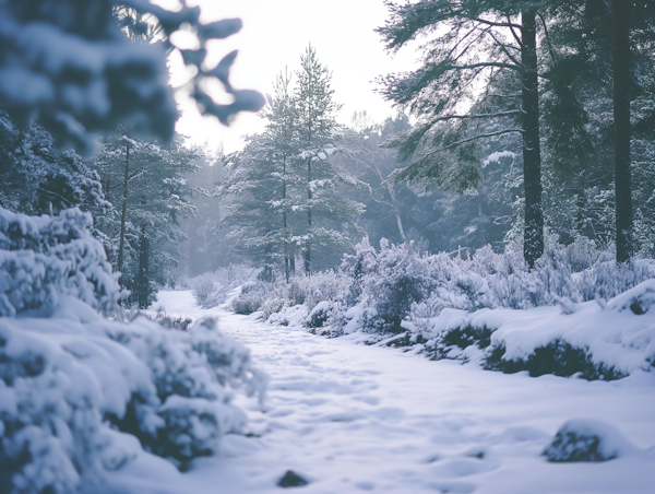 Serene Winter Forest