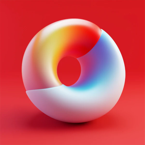Glossy Gradient Torus
