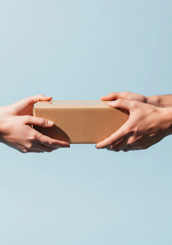 Hands Exchanging Box
