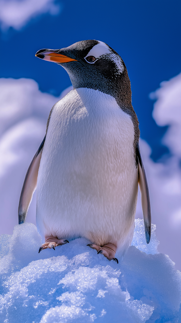 Majestic Gentoo Penguin in the Antarctic