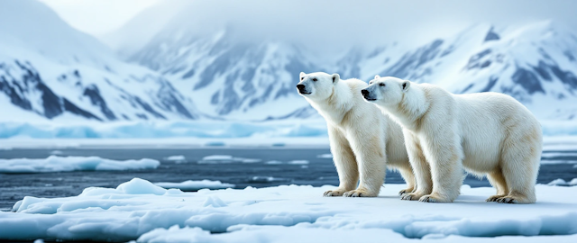 Polar Bears on Ice