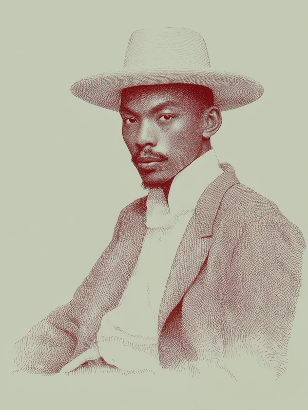 Vintage Portrait Art