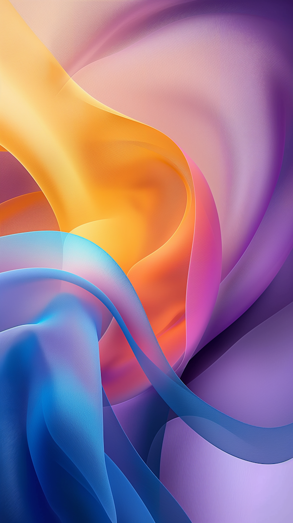 Abstract Ribbons of Color