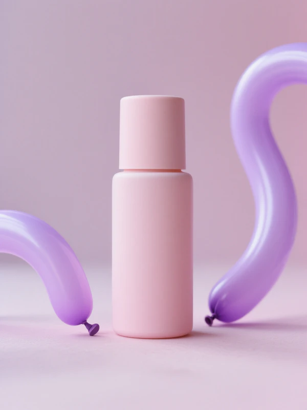 Pastel Pink Bottle Scene