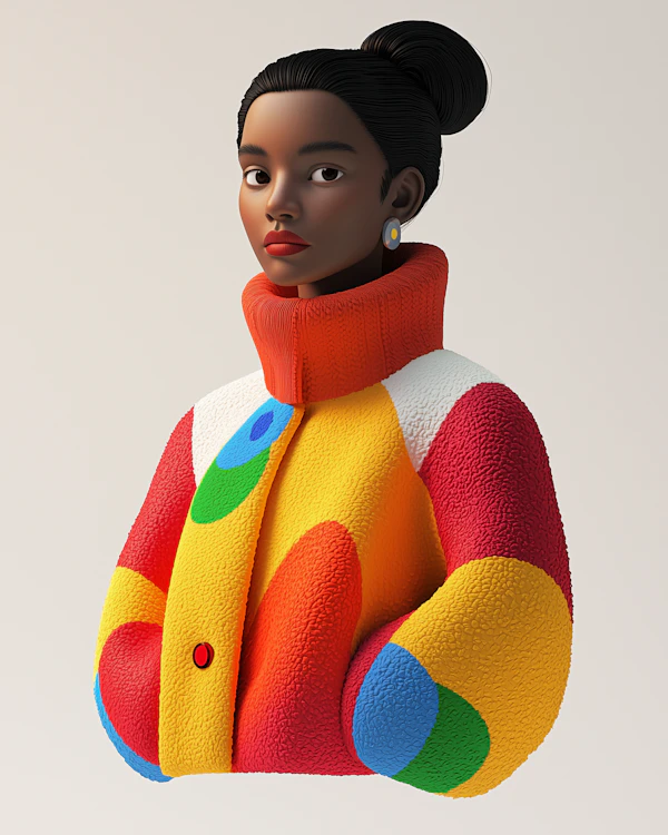 Stylized Woman Portrait
