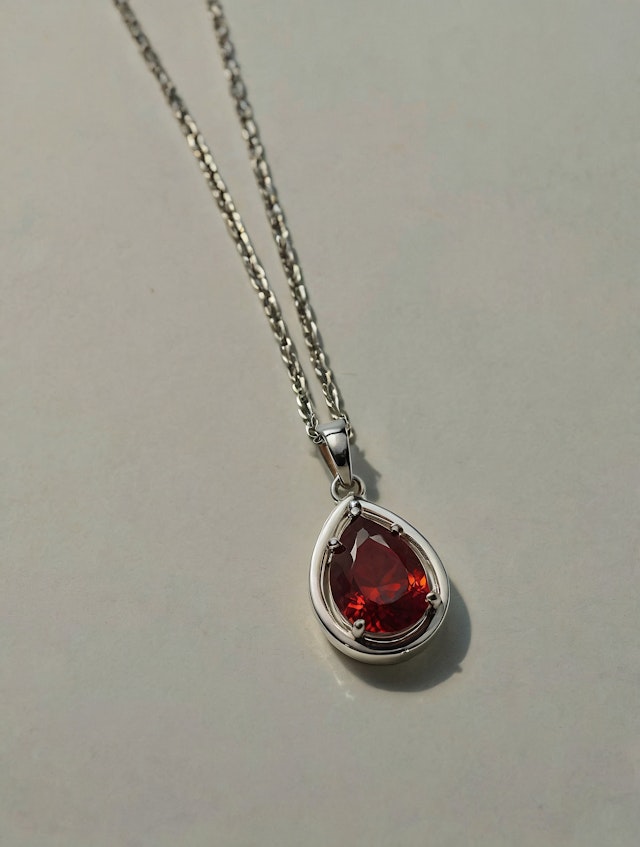 Teardrop Gemstone Necklace