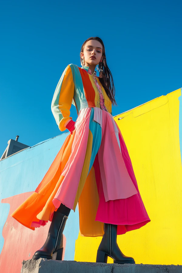 Vibrant Fashion Portrait