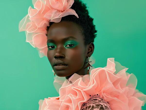 Harmonious Green Portrait