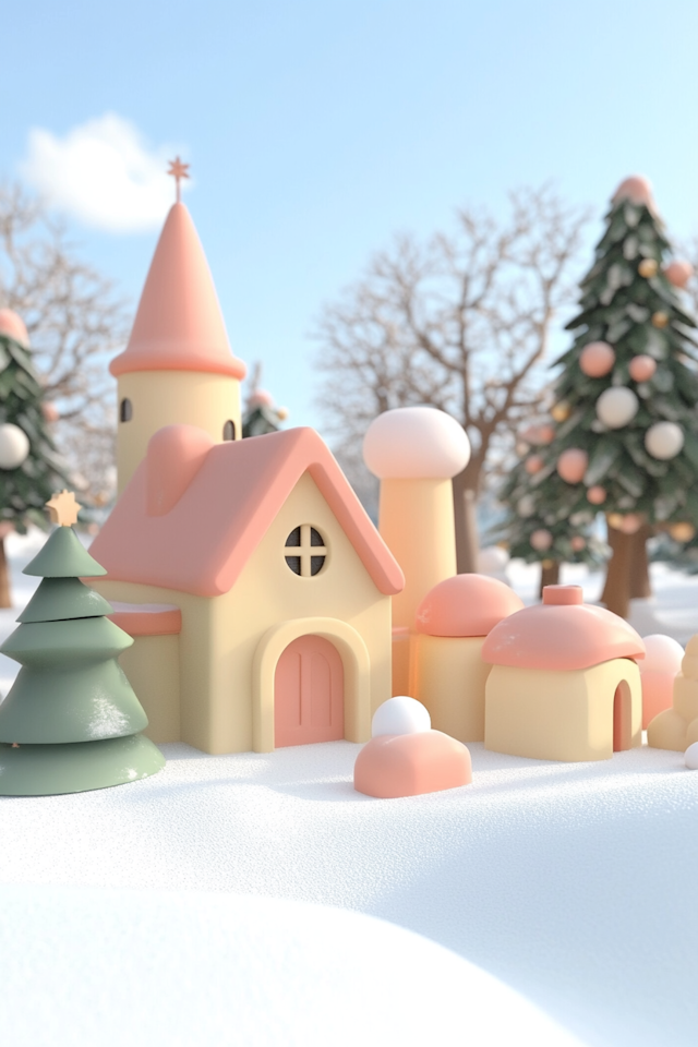 Whimsical Winter Village