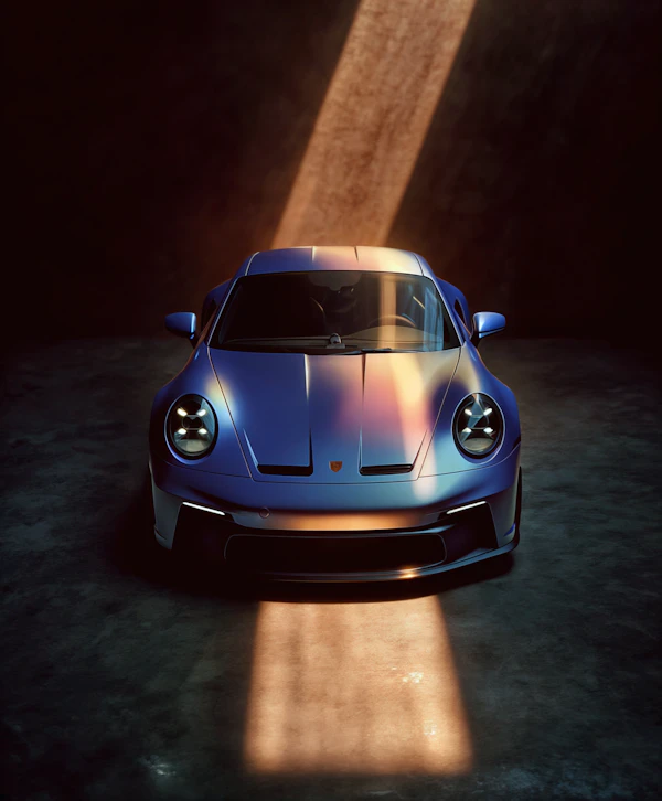 Sleek Porsche 911 Sports Car