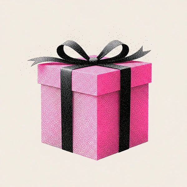 Pink Gift Box Art