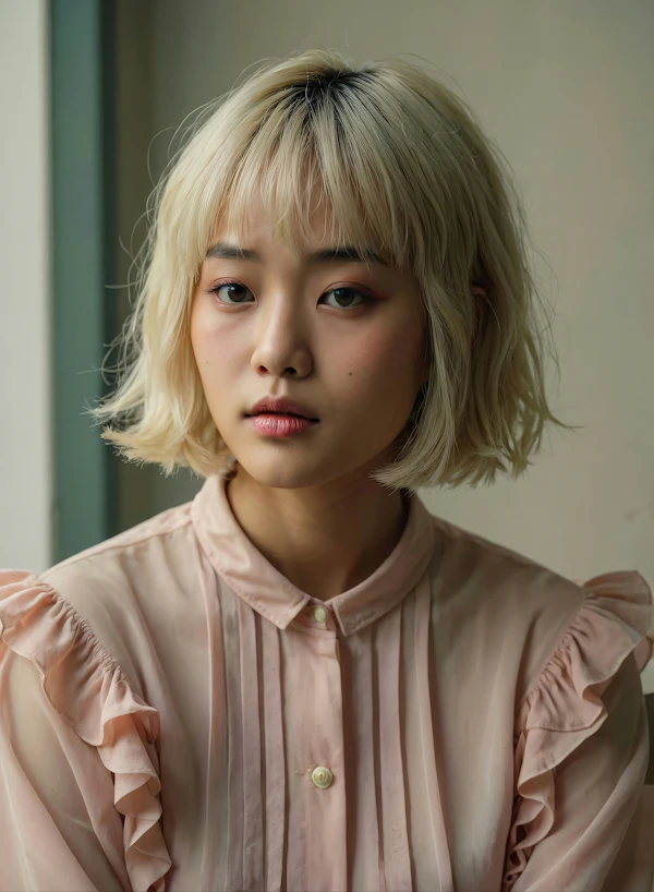 Serene Blonde Portrait