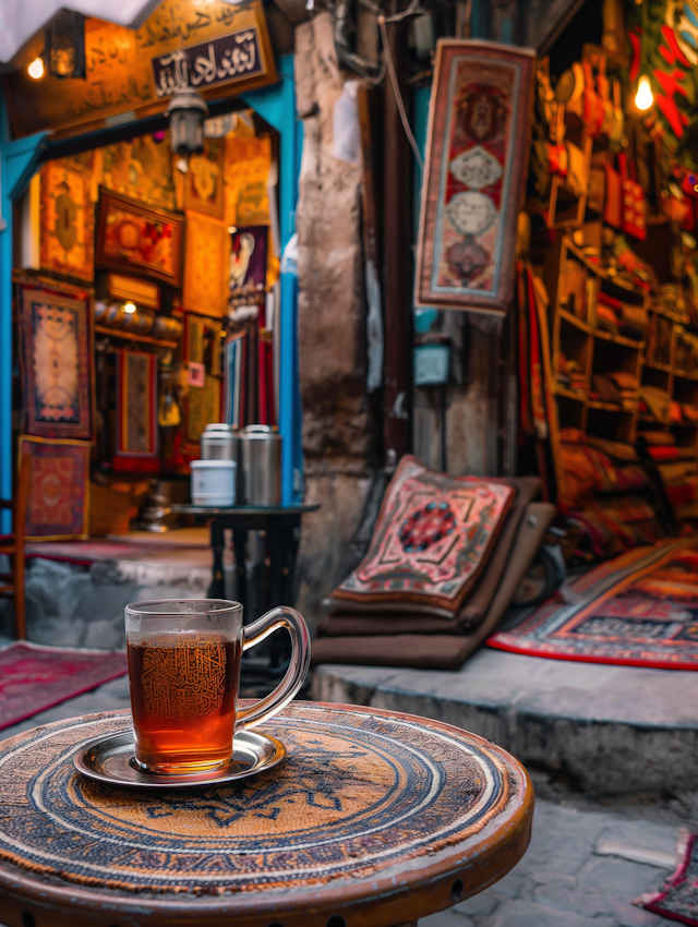 Traditional Middle Eastern Tea Setting