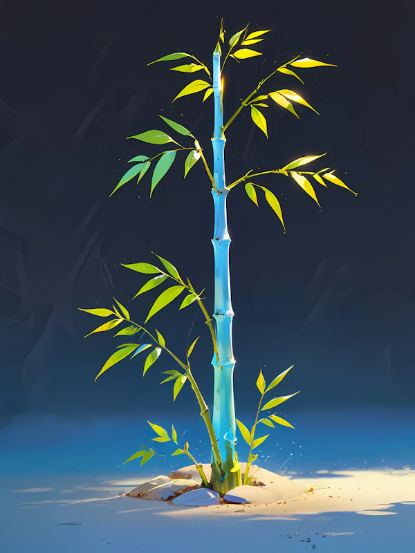 Serene Bamboo Illustration