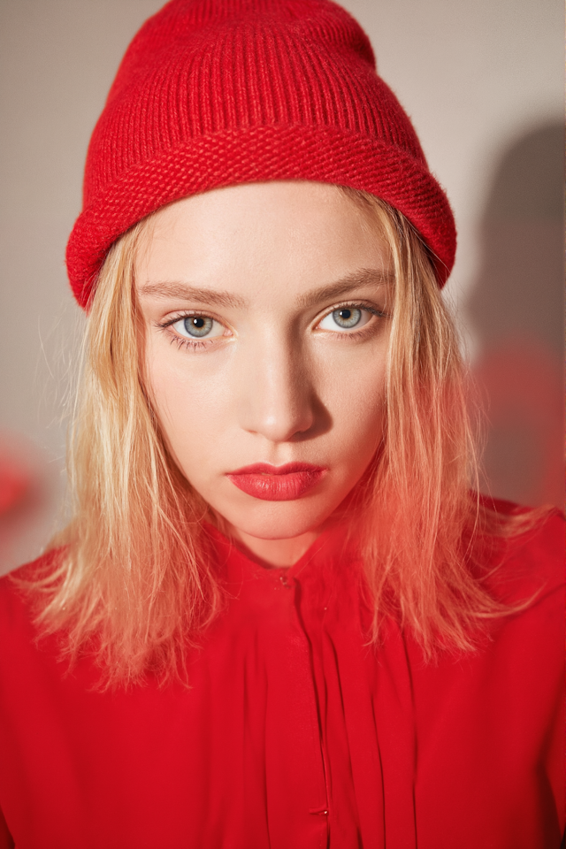 Portrait with Red Beanie