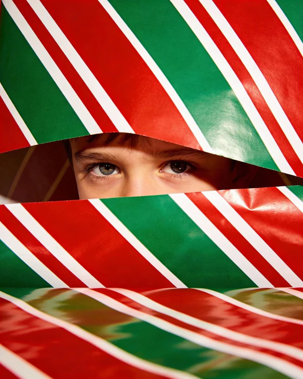 Curious Child in Wrapping