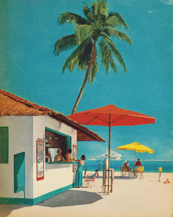 Tropical Beach Scene