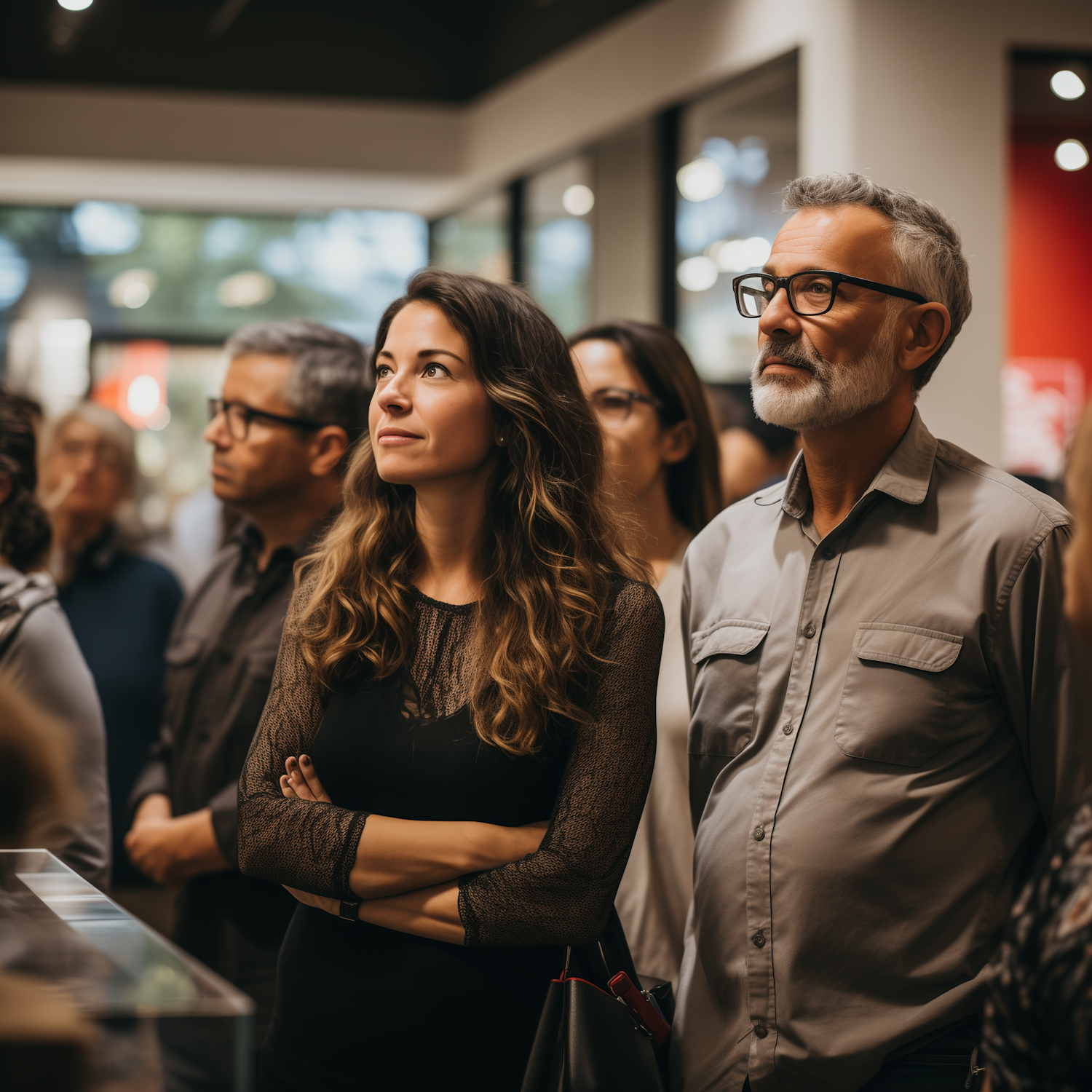 Engaged Audience at a Cultural Event