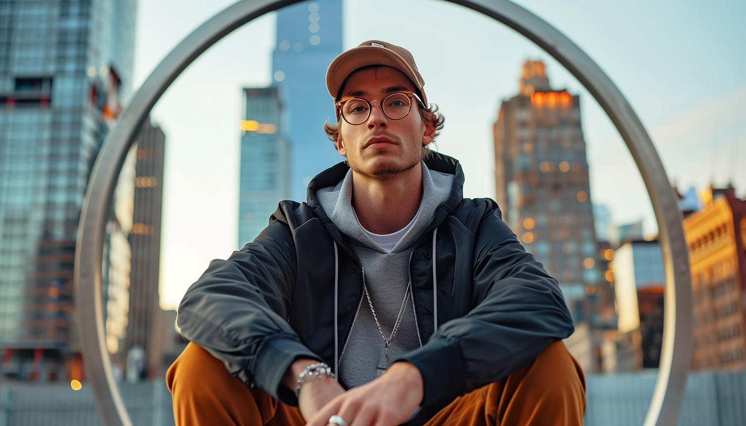 Urban Portrait of Young Man