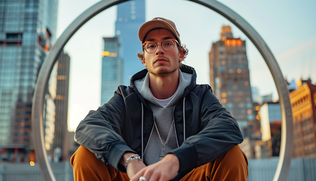 Urban Portrait of Young Man