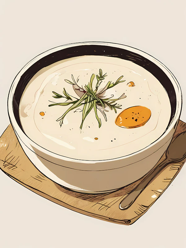 Creamy Soup with Rosemary