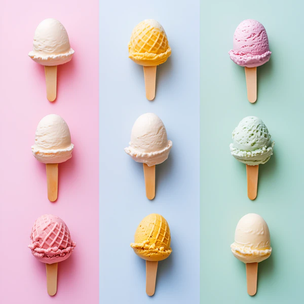 Colorful Ice Cream Pops