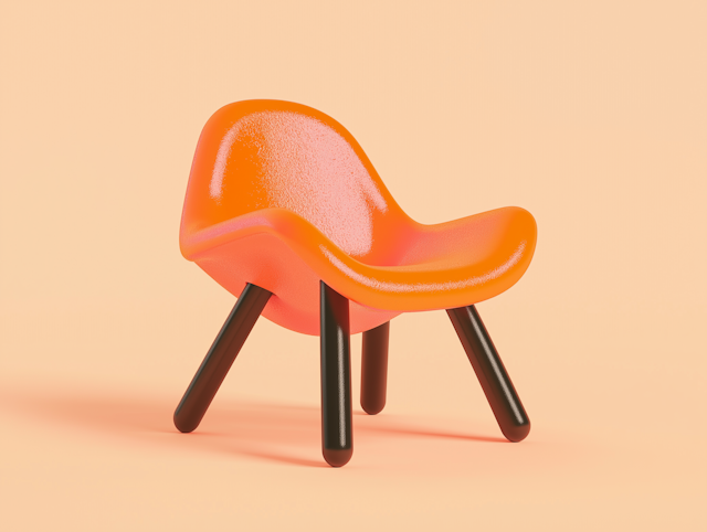 Modern Orange Chair