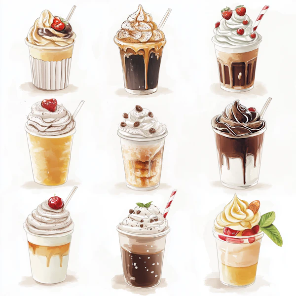 Dessert Beverages Art