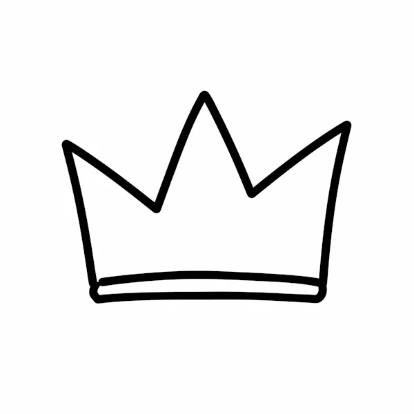 Crown Outline Drawing