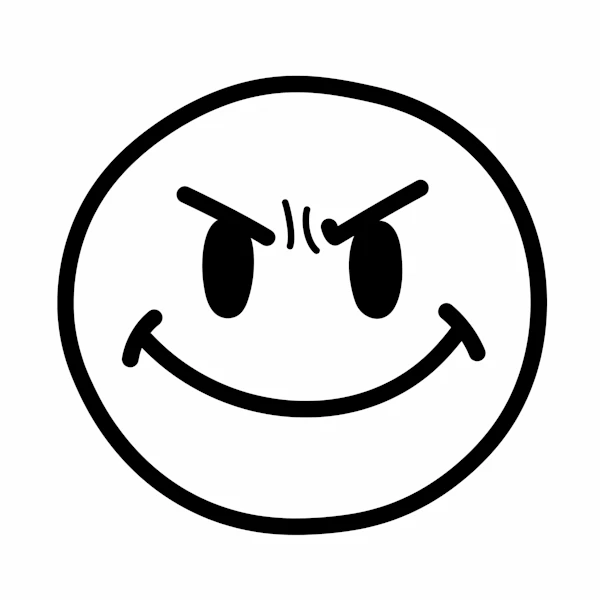 Mischievous Smiley Art