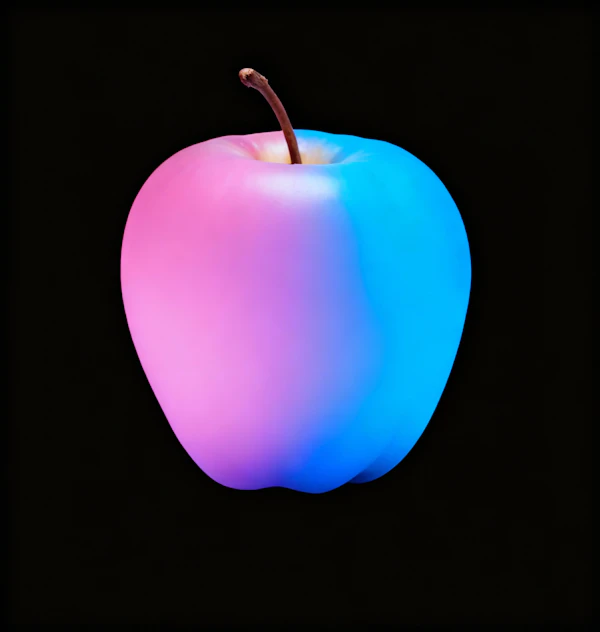 Vibrant Gradient Apple