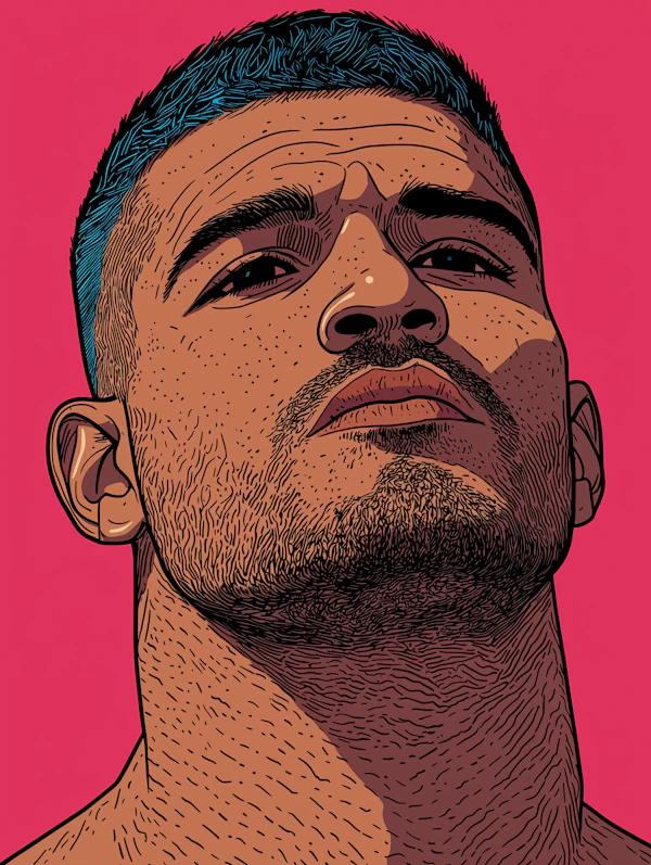 Bold Man Illustration